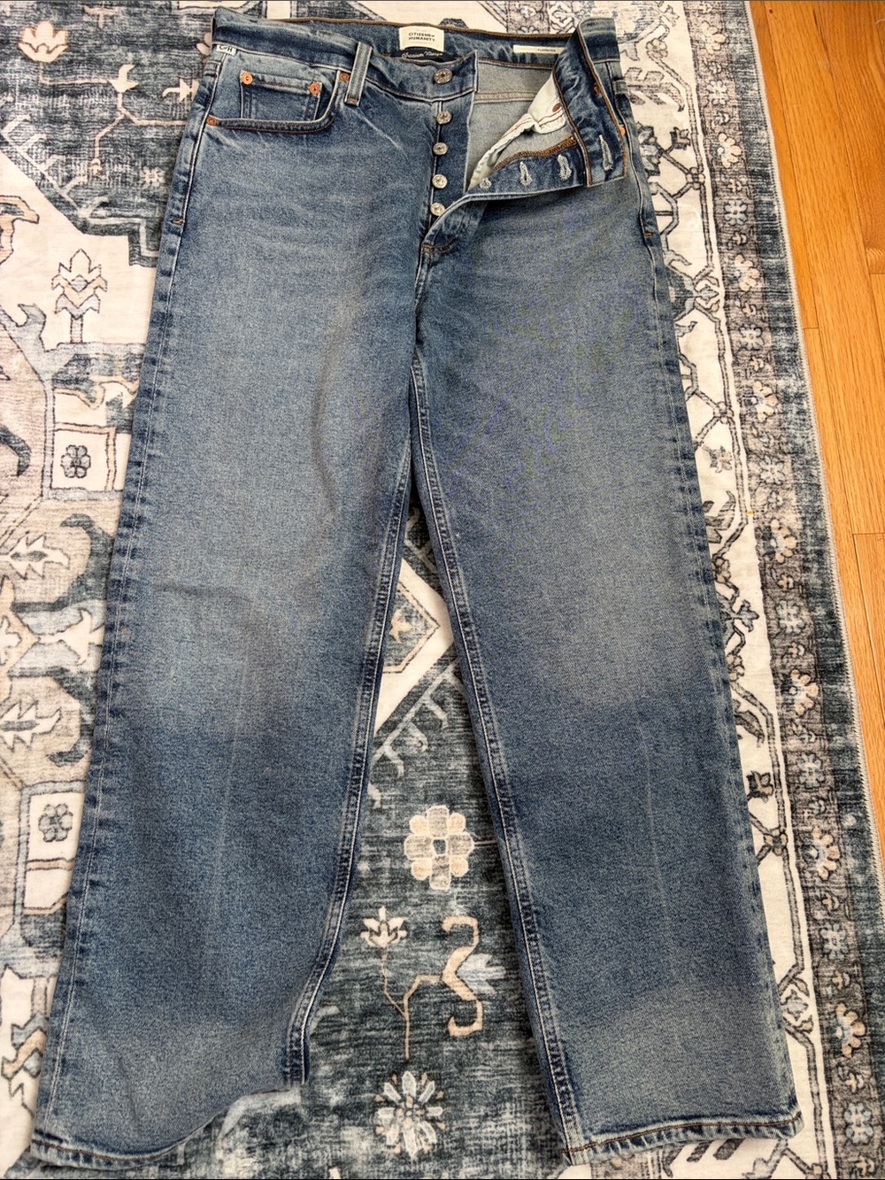 Citizens of Humanity Classic Straight-Leg Blue Jeans